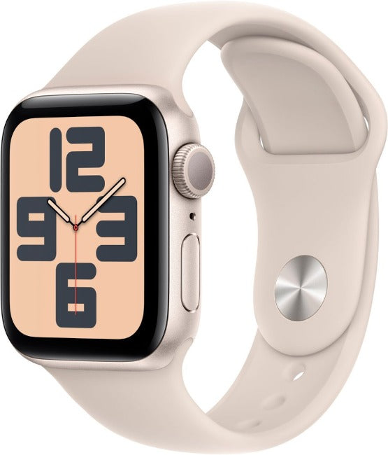 Apple Watch SE 2nd Generation, 40mm Aluminum Case, Cellular (Starlight)
